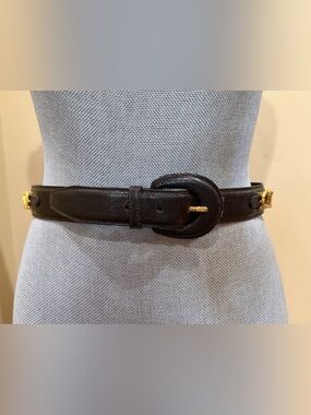 Salvatore Ferragamo Vintage Snakeskin Belt-Small